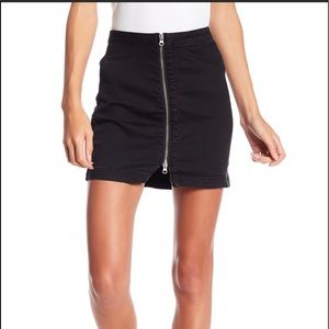 Free People full zip mini skirt